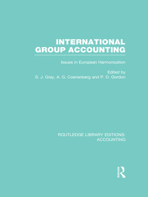 cover image of International Group Accounting (RLE Accounting)